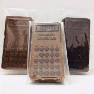 Calculator shaped chocolate