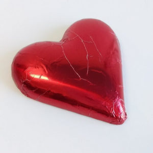 Milk chocolate heart