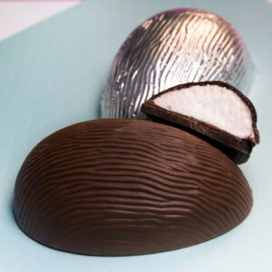 Vanilla Marshmallow DARK Chocolate Easter Half Egg